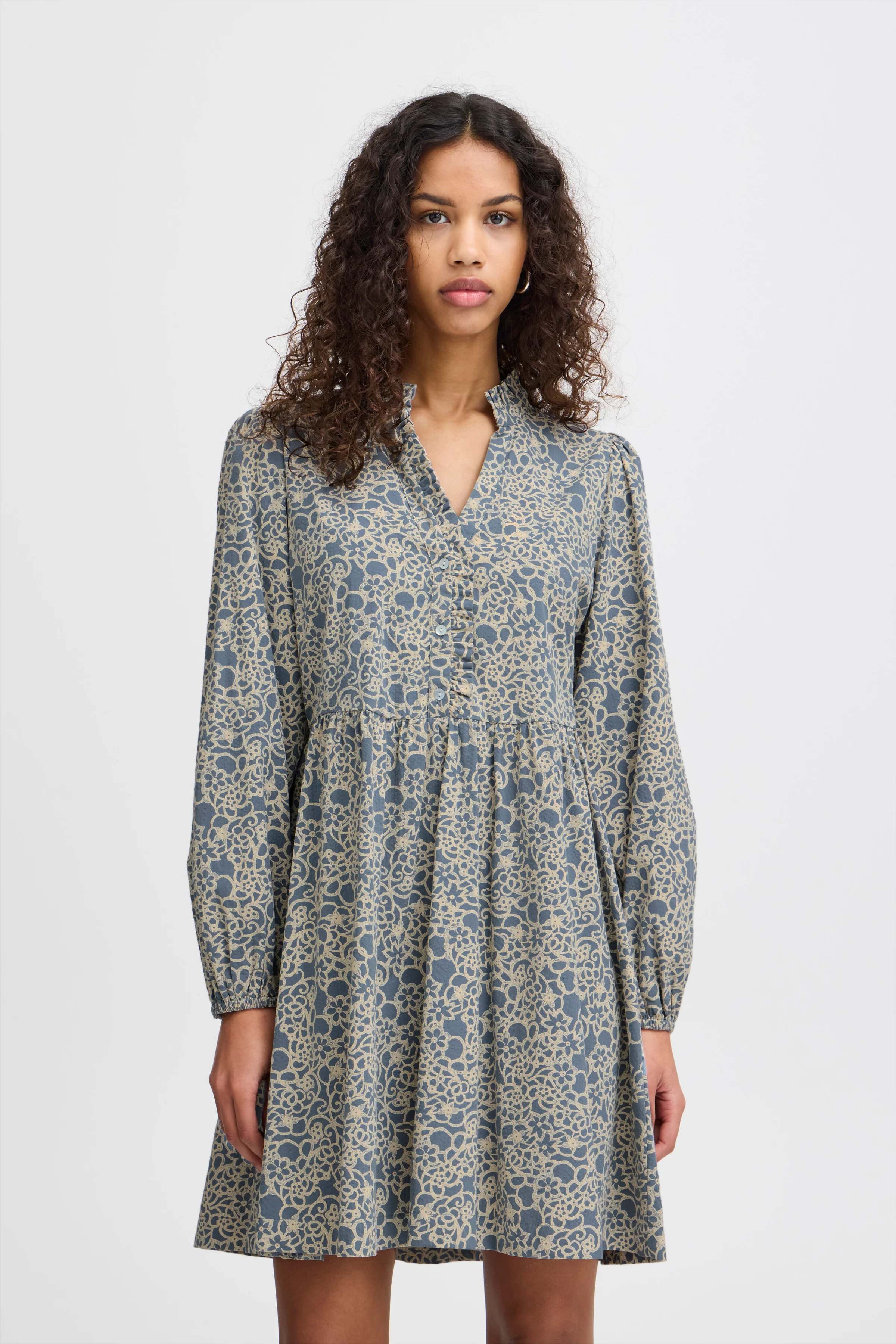 Wissa Mini Dress (Blue Mirage Flower) - Image 2