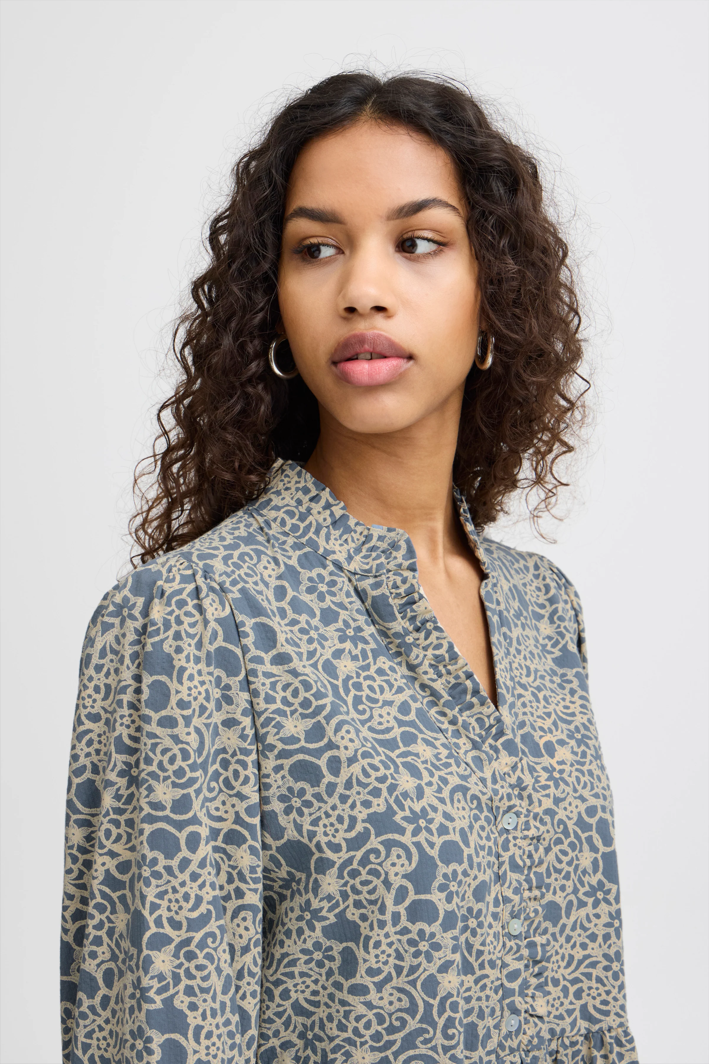 Wissa Mini Dress (Blue Mirage Flower) - Image 3