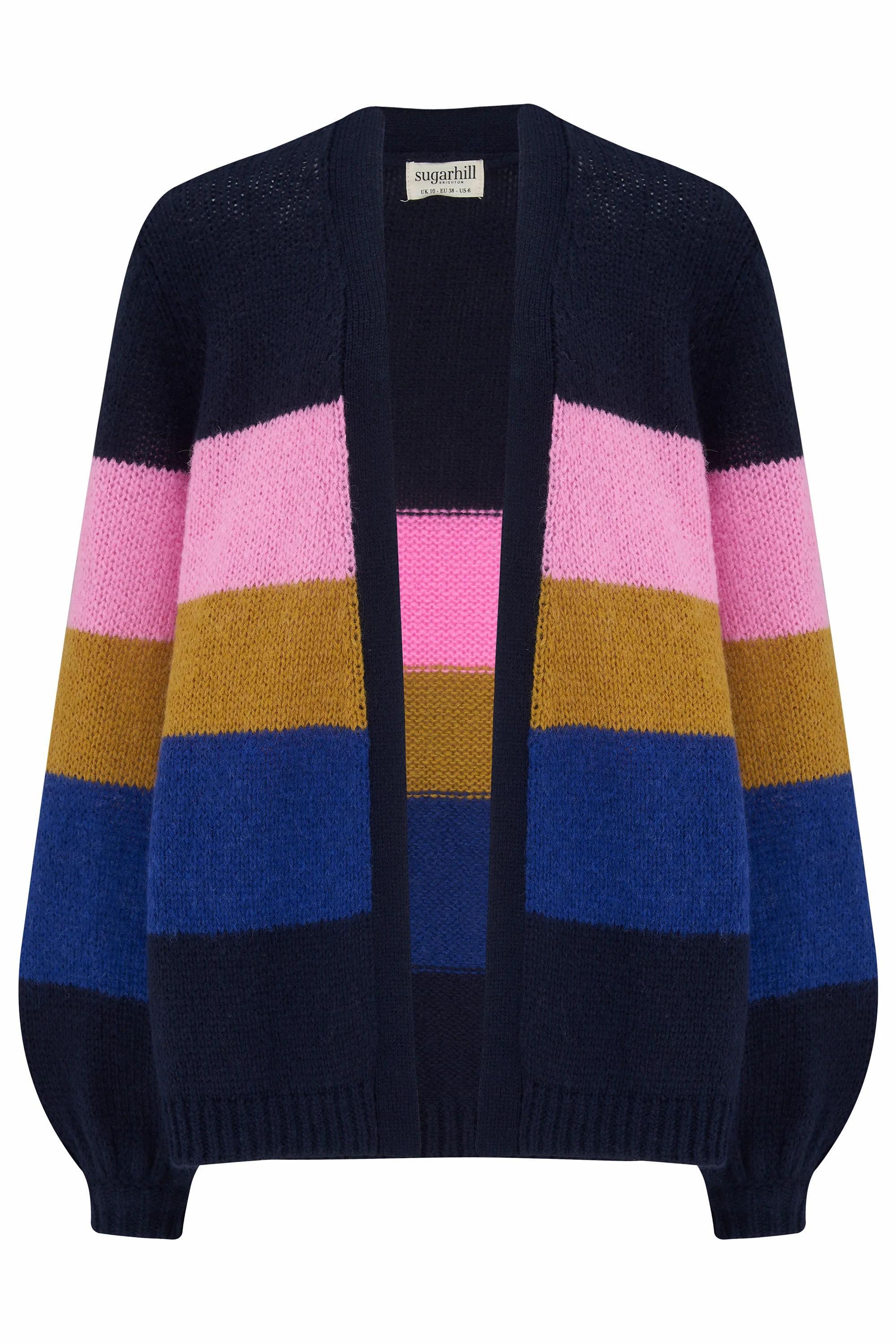 Yvette Cardigan - Multi, Big Stripes - Image 3