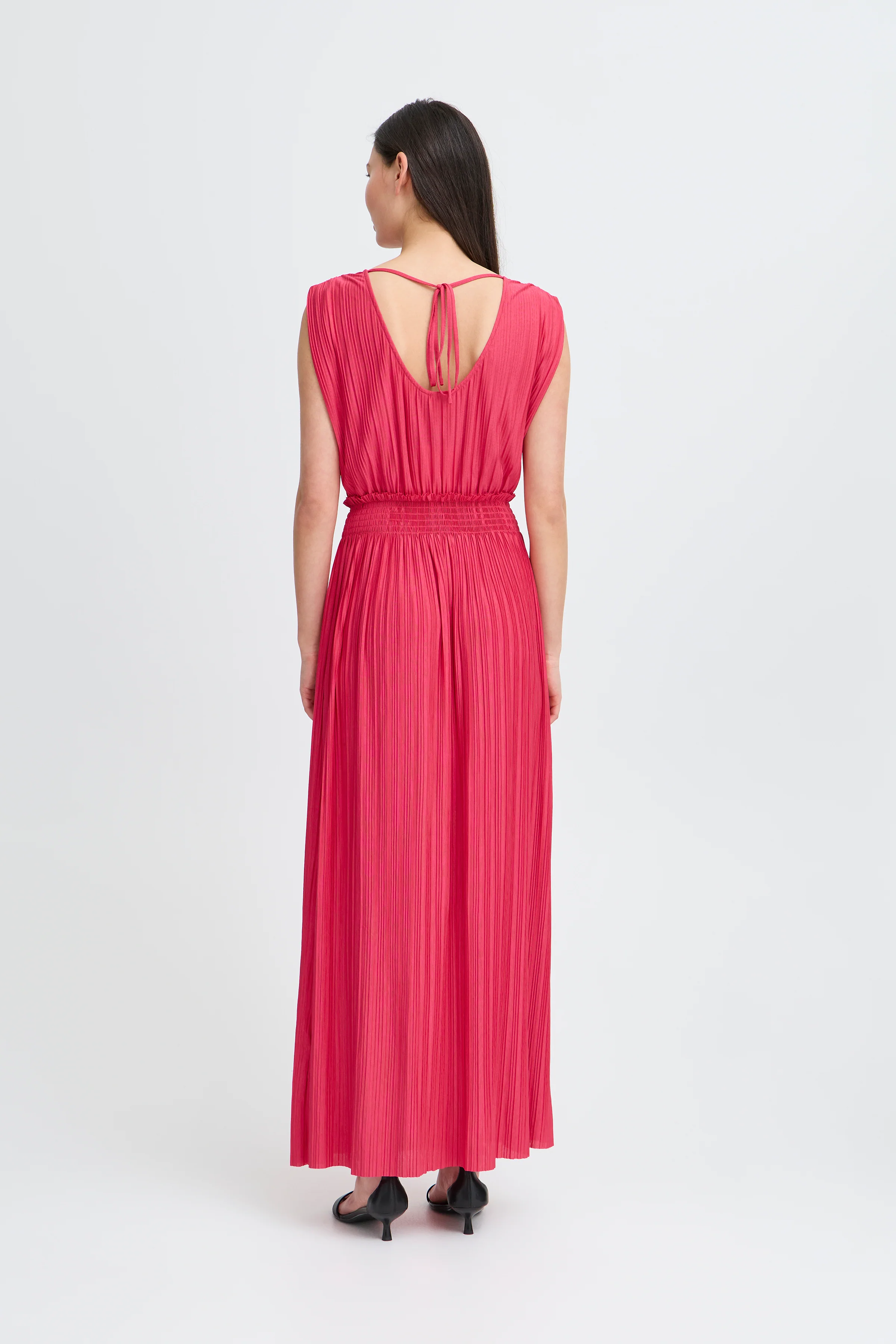 Yvette Sleeveless Maxi Dress (Bright Rose) - Image 4