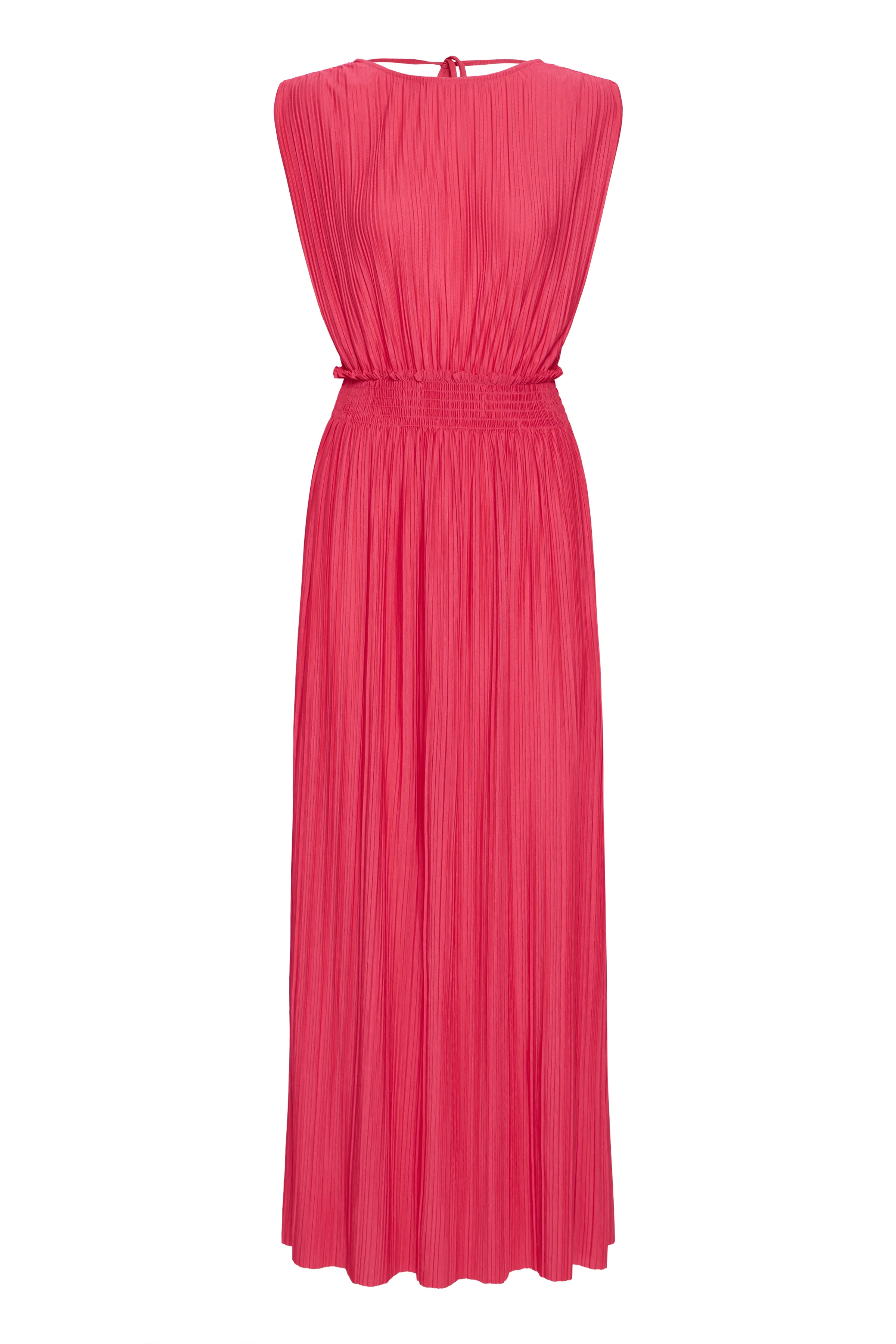 Yvette Sleeveless Maxi Dress (Bright Rose) - Image 5