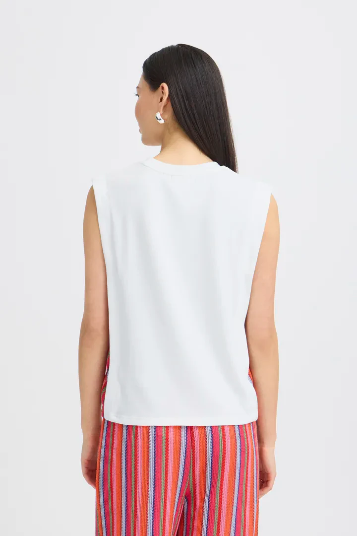 Zena Sleeveless Top (Cloud Dancer) - Image 6
